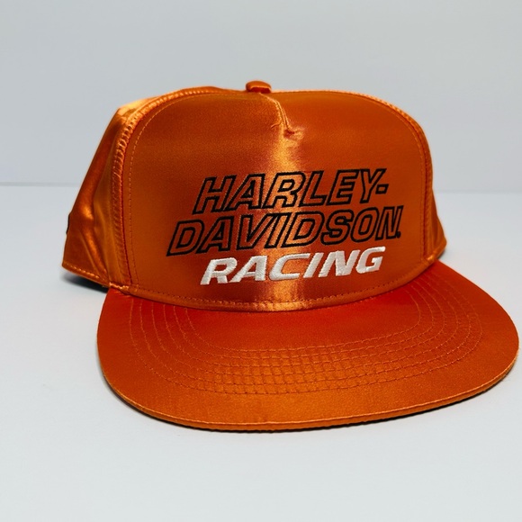 NWT Harley-Davidson Metallic Orange Racing SnapBack Cap - Picture 1 of 8